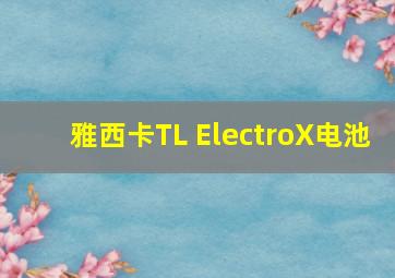 雅西卡TL ElectroX电池